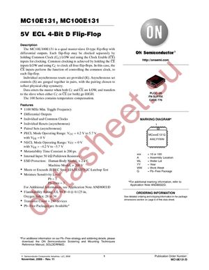 MC10E131FN datasheet  